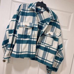 Plaid Cropped Jacket